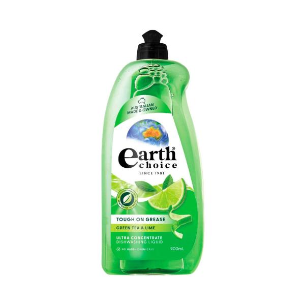EARTH CHOICE DISHWASHING LIQUID CONC 900ML:GREEN TEA & L:.:900 ML.