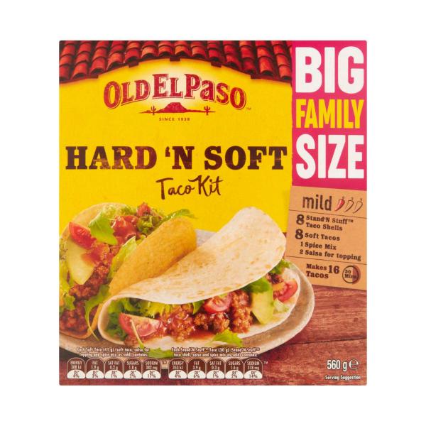 OLD EL PASO HARD N SOFT KIT MEXICAN STYLE 560G