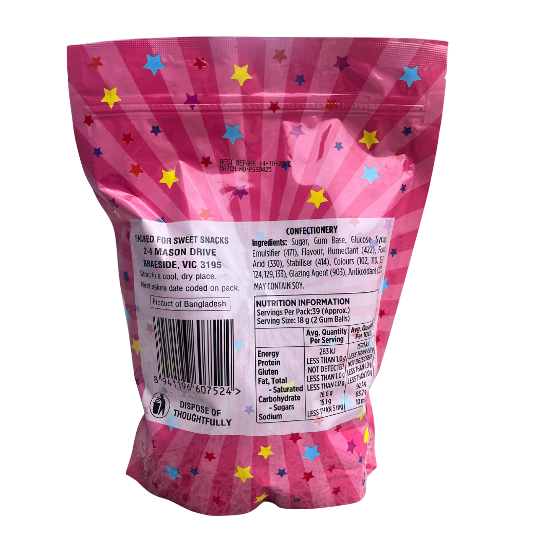 Kandy man large gumball stand up bags 700g