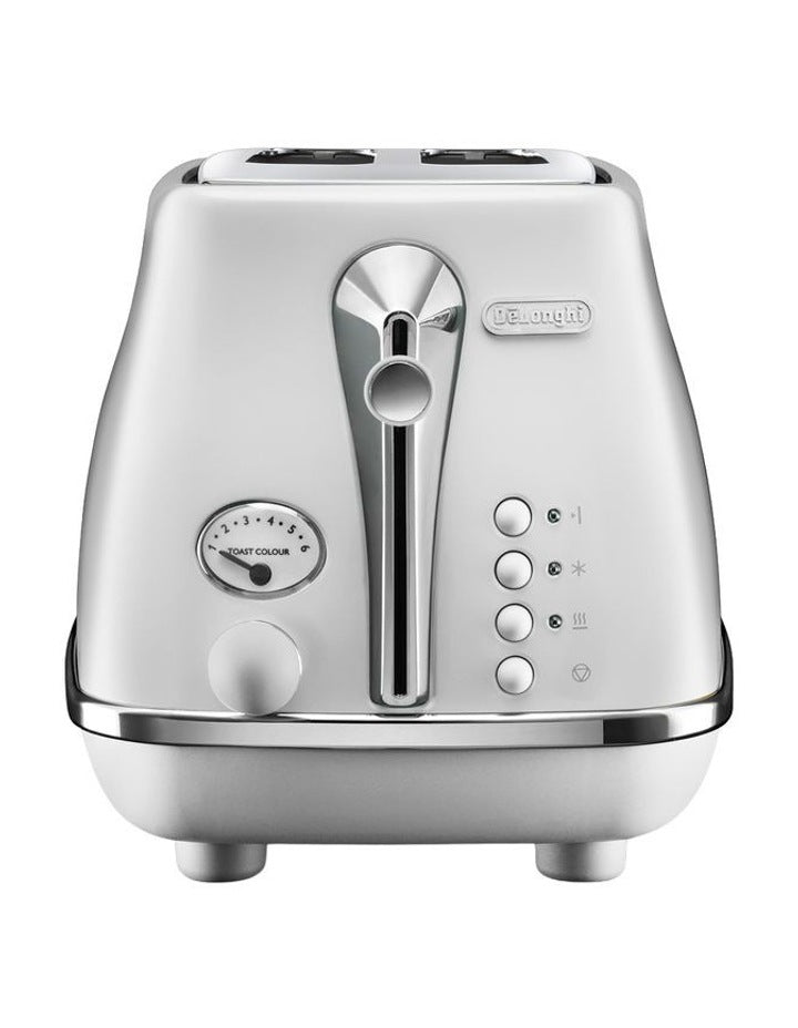 Icona Capitals 2 Slice Toaster CTOC2003IW in Helsinki White