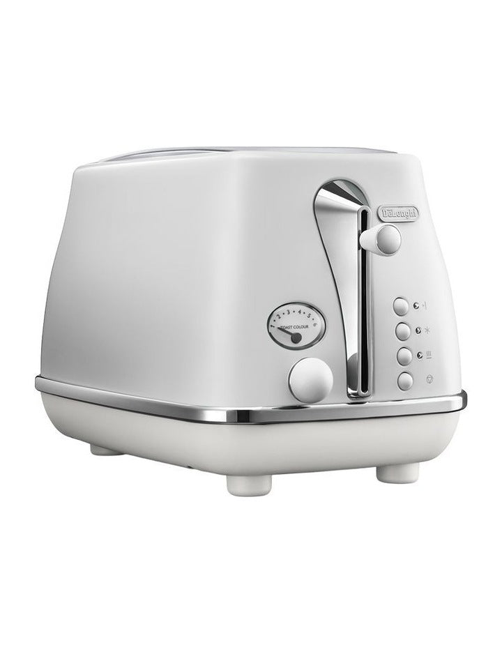 Icona Capitals 2 Slice Toaster CTOC2003IW in Helsinki White