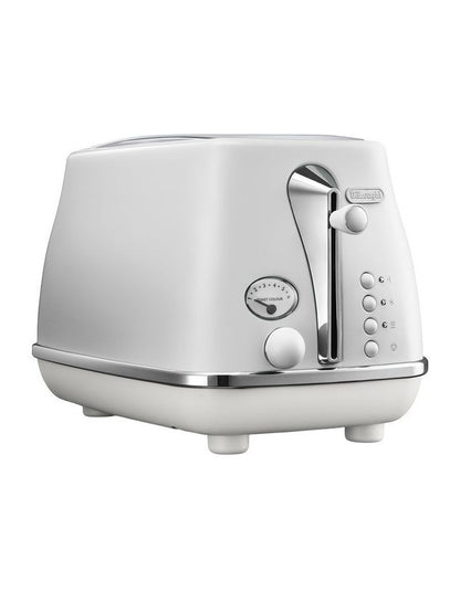 Icona Capitals 2 Slice Toaster CTOC2003IW in Helsinki White