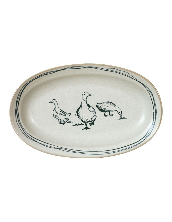 Birds Of A Feather Oval Platter