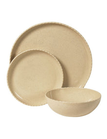 Annie 12pc Dinner Set Speckled Bone
