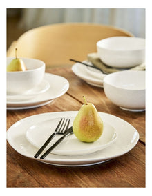 Shell 12pc Dinner Set in Speckled White