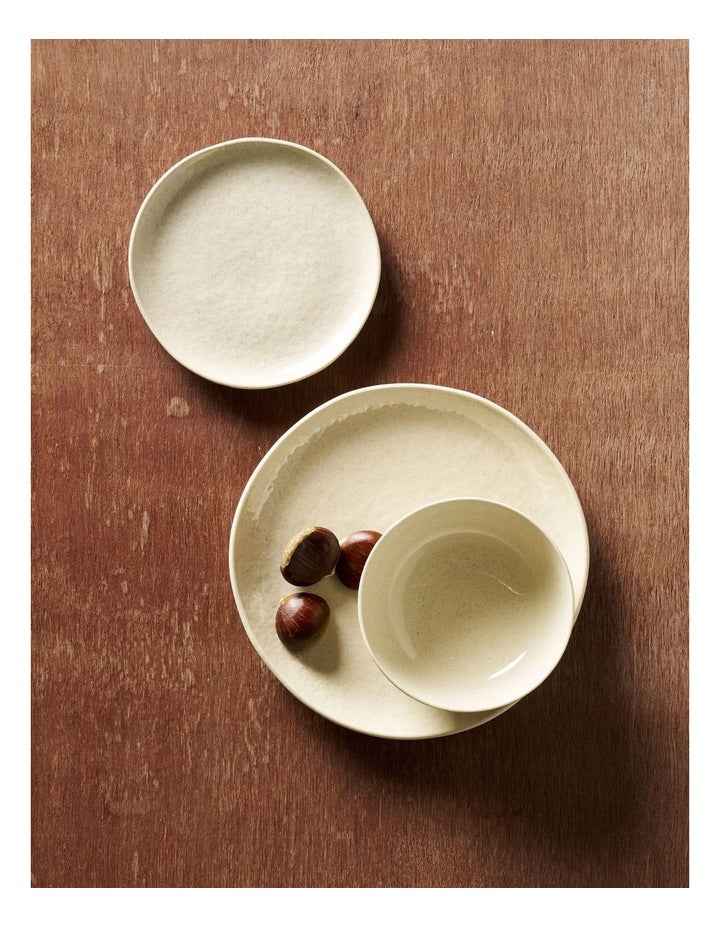 Shell 18cm Side Plate Speckled Bone