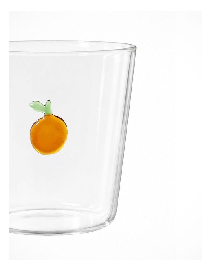 Icon Glassware Tumbler 350ml Orange