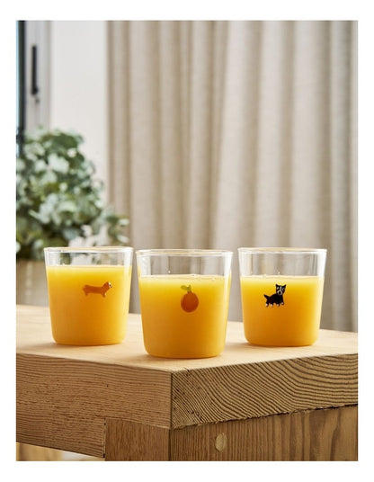 Icon Glassware Tumbler 350ml Orange