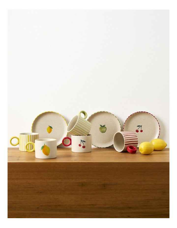 The Fruit Basket Lemon Hand Brushed Mug 250ml