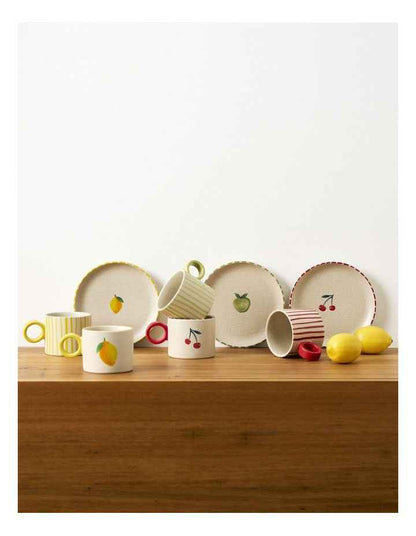 The Fruit Basket Lemon Hand Brushed Mug 250ml