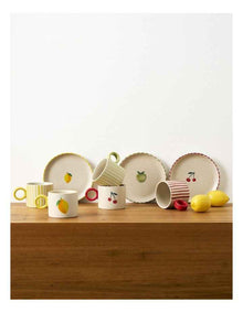 The Fruit Basket Cherry Mug Hand Brushed 250ml