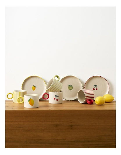 The Fruit Basket Apple 16cm Hand Brushed Plate