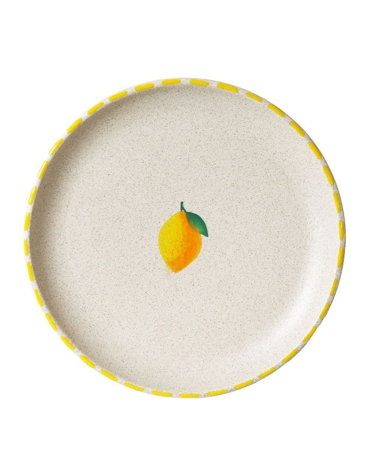 The Fruit Basket Lemon 16cm Hand Brushed Plate