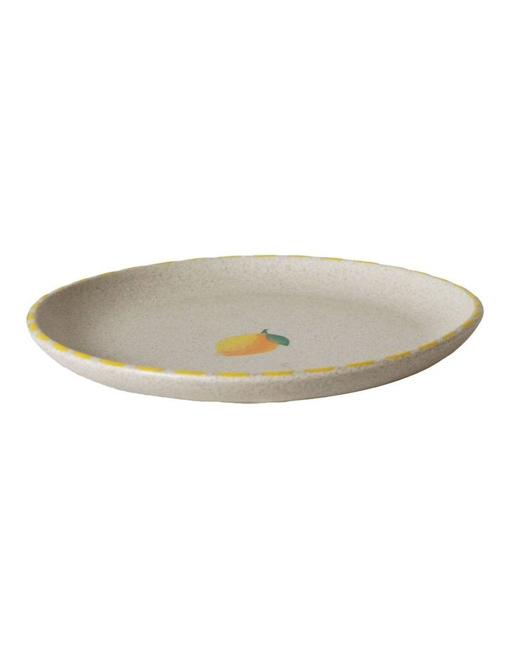 The Fruit Basket Lemon 16cm Hand Brushed Plate