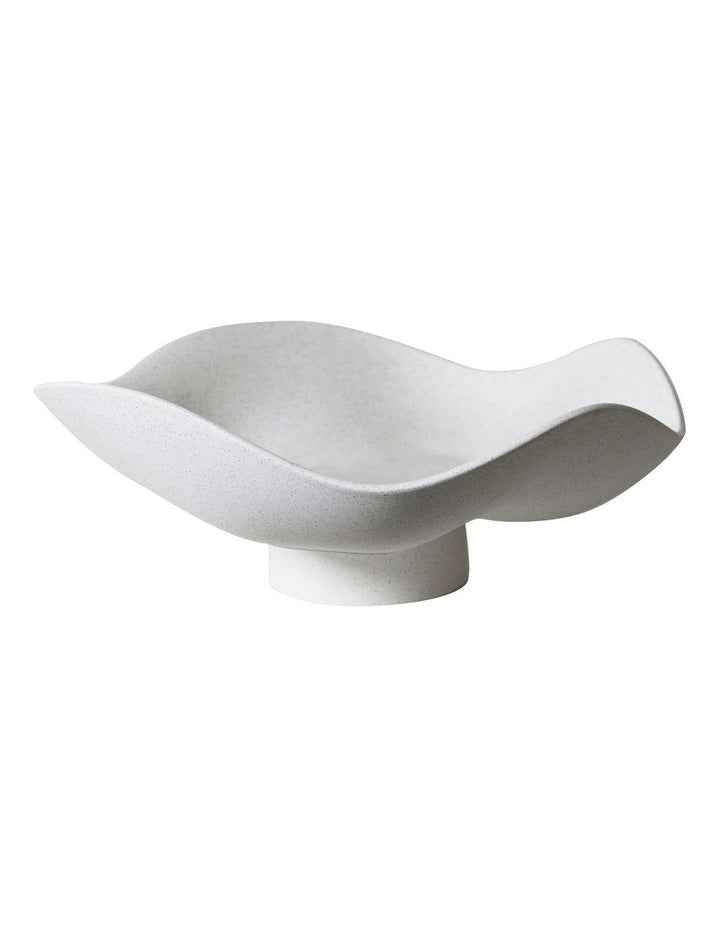 Ocean Elevated Fruit Bowl White Speckle