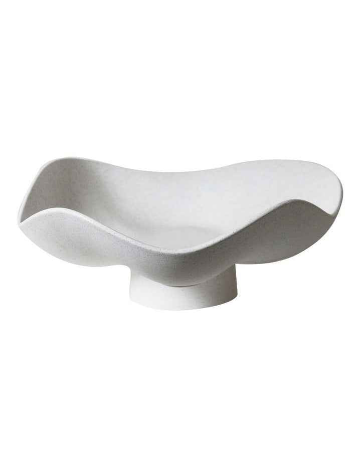 Ocean Elevated Fruit Bowl White Speckle