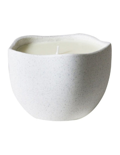 Ocean Single Wicked Candle White Speckle - Pear & Freesia
