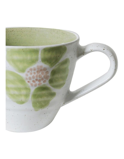 Hand Brushed Large Handled Mug 450ml in Multi