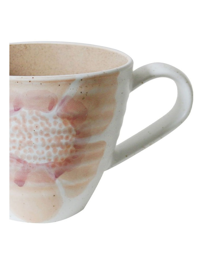 Hand Brushed Large Handled Mug 450ml in Multi