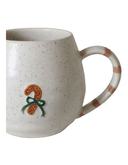 Noel Collection Mug 400ml Handbrushed Candy Cane