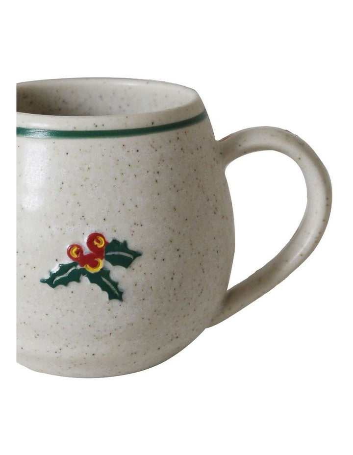 Noel Collection Mug 400ml Handbrushed Holly