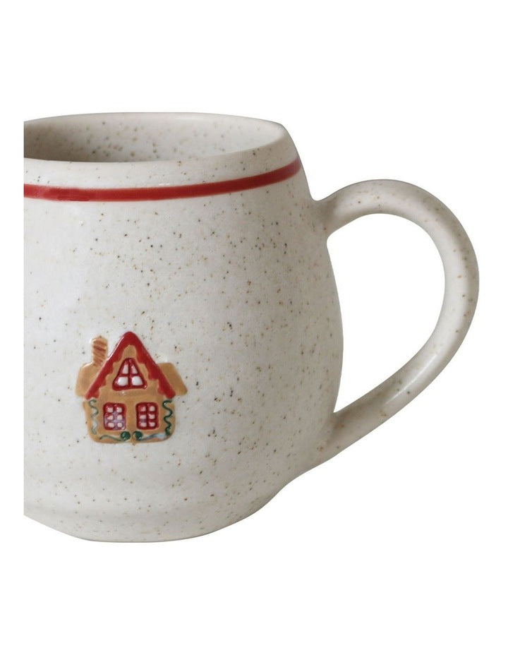 Noel Collection Mug 400ml Handbrushed Gingerbread House