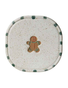 Noel Collection Coaster Hand brushed Gingerbread Man