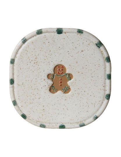 Noel Collection Coaster Hand brushed Gingerbread Man