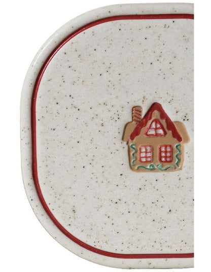 Noel Collection Coaster Hand brushed Gingerbread House