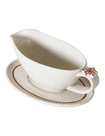 Noel Collection Gravy Boat & Saucer 250ml Snowflake