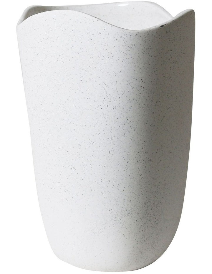 Ocean Large Vase White Speckle
