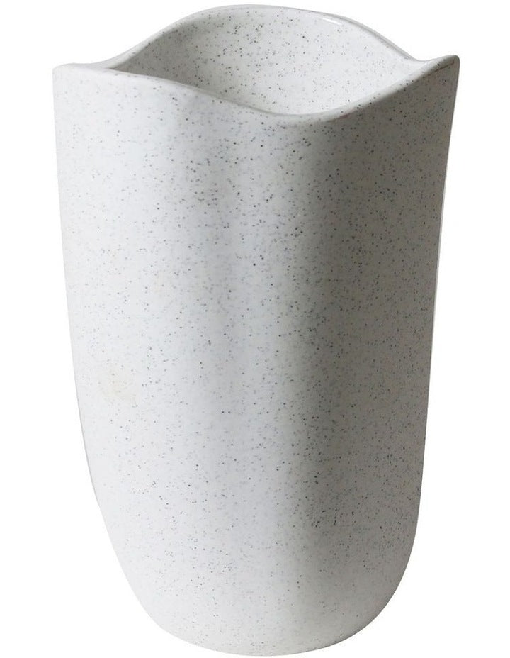Ocean Small Vase White Speckle