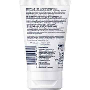 Nivea Men Sensitive Face Wash With Chamomile & Vitamin E 100mL
