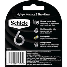Schick 6 High Performance Razor Blades 4 pack