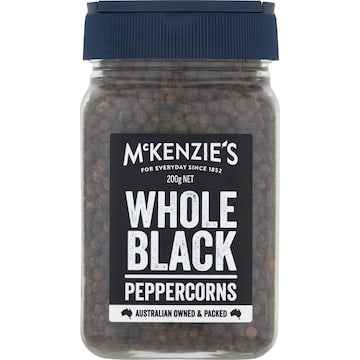 McKenzie's Whole Black Peppercorn Refill 200g