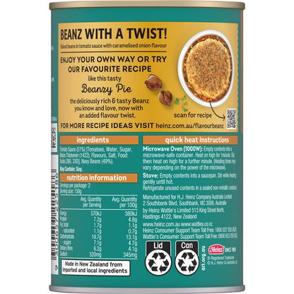 Heinz Beanz Baked Beans Caramelised Onion Flavour 300g