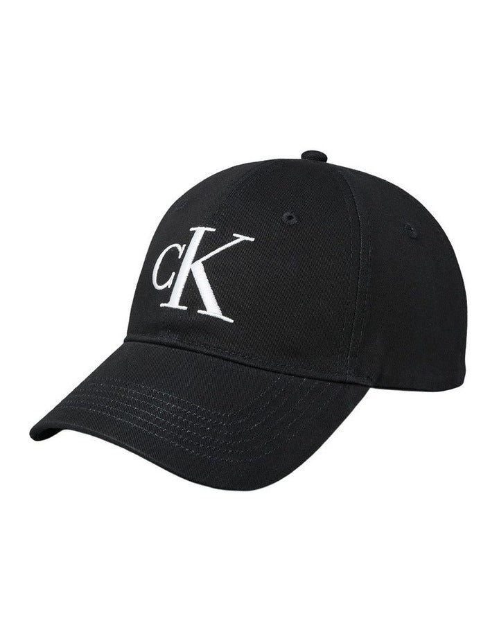 Monologo Embroidery Baseball Cap in Black