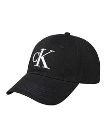 Monologo Embroidery Baseball Cap in Black