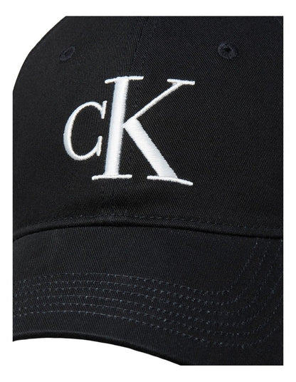 Monologo Embroidery Baseball Cap in Black