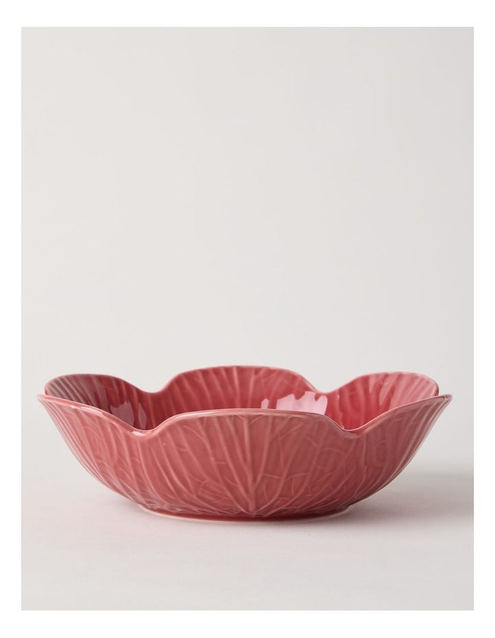 Cabbage Serving Bowl 27.2cm in Red