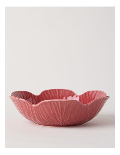 Cabbage Serving Bowl 27.2cm in Red