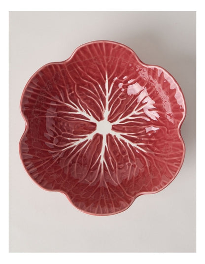 Cabbage Serving Bowl 27.2cm in Red