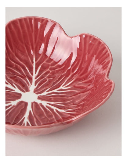 Cabbage Serving Bowl 27.2cm in Red