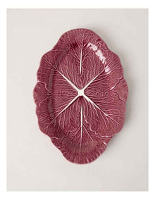 Cabbage Oval Serving Platter 37.5cm in Red