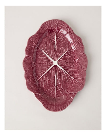 Cabbage Oval Serving Platter 37.5cm in Red