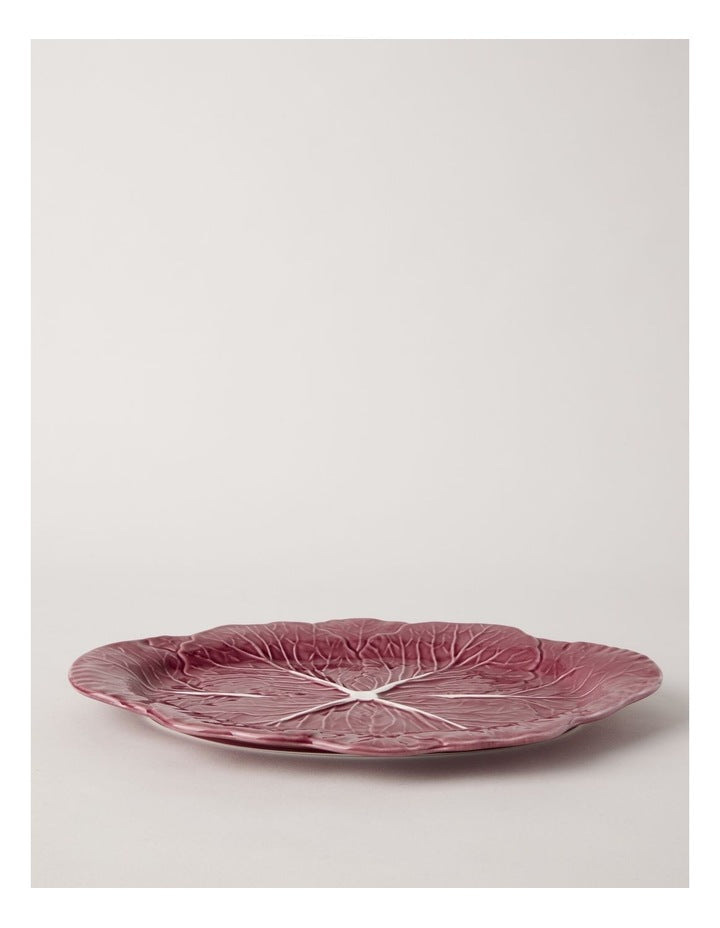Cabbage Oval Serving Platter 37.5cm in Red