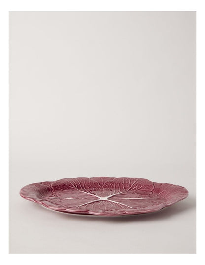 Cabbage Oval Serving Platter 37.5cm in Red