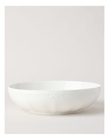 Bella Scalloped Serving Bowl 29cm in White