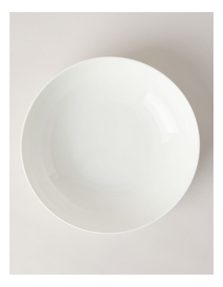 Bella Scalloped Serving Bowl 29cm in White