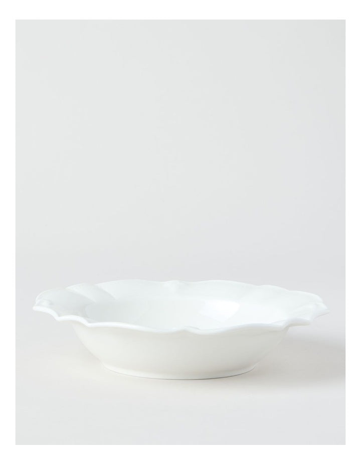 Bella Scalloped Pasta Bowl 22.8cm in White